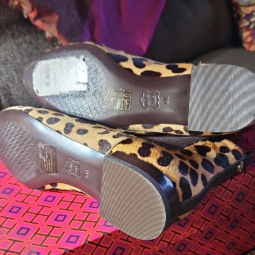 Tory Burch Leopard Print Ankle Boots - Picture 6 of 15